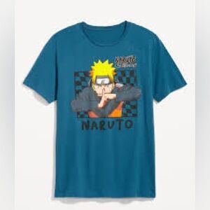 EUC Naruto SHIPPUDEN teal blue Graphic T-Shirt, XL